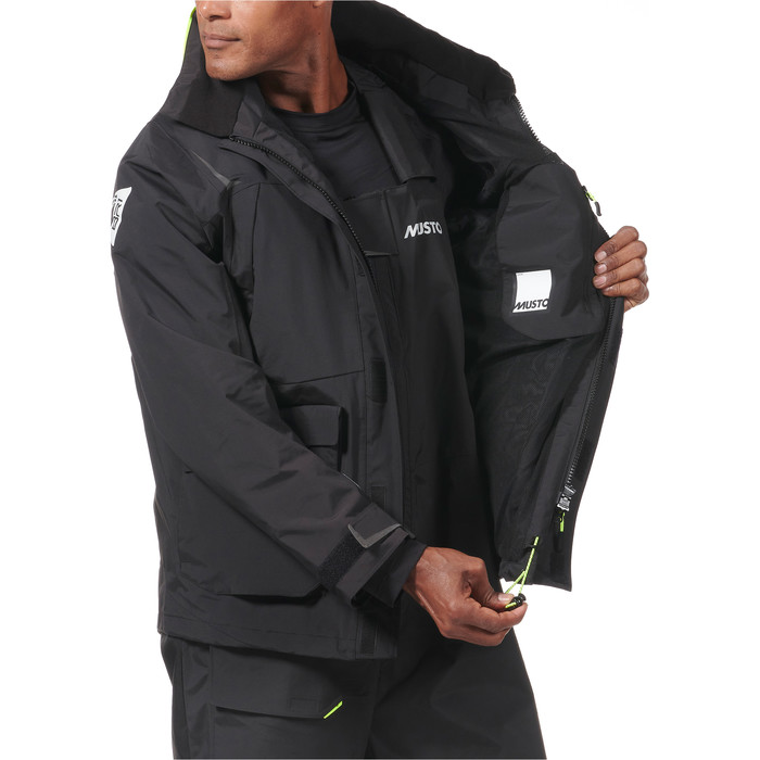 2024 Musto Hombre Br1 Chaqueta De Vela De Canal 82399 - Negro